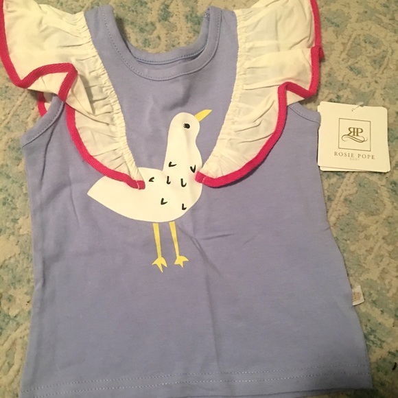 18M Rosie Pope Girls Baby Tees /& Sweater Tops White